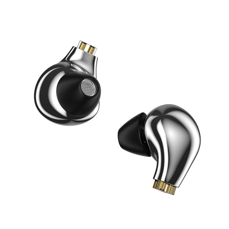Metalli korvakuulokkeissa Dynaamiset Hi-res- kuulokkeet, joihin on yhdistetty 3.5mm Sport Earbuds